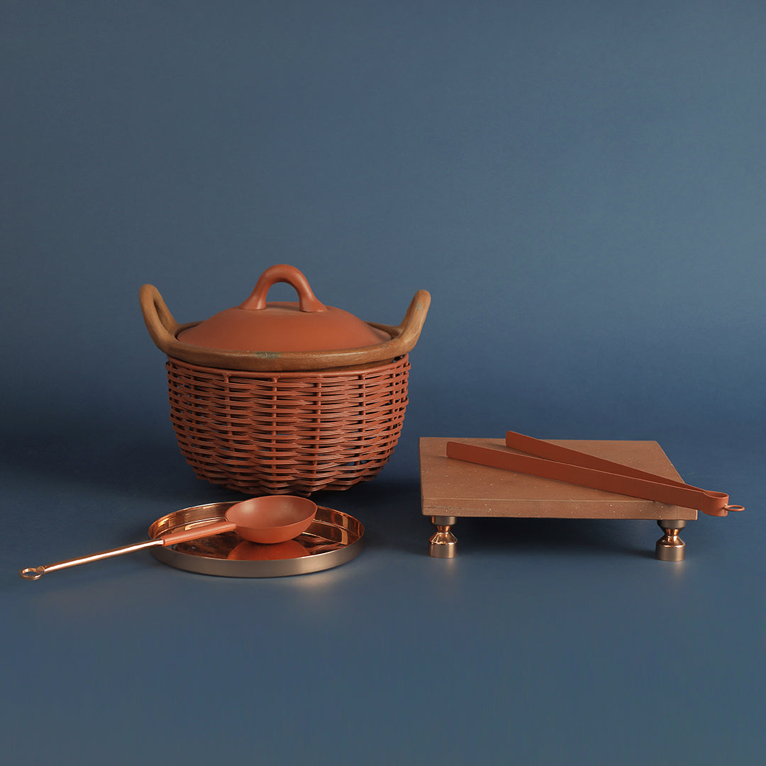 Terracotta Chamcha Flatware (Set of 4)