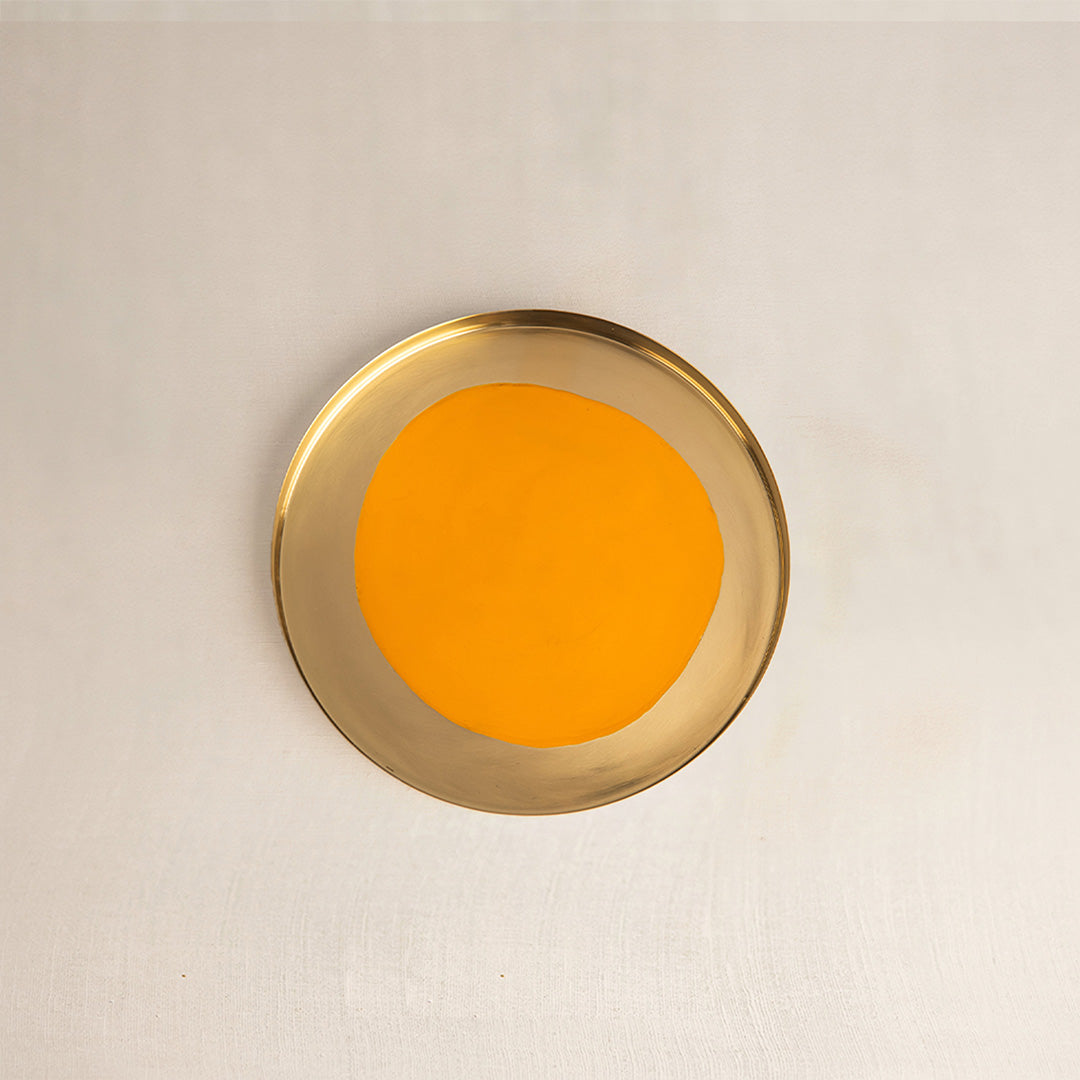Bindu Thaali Platter Haldi (8")