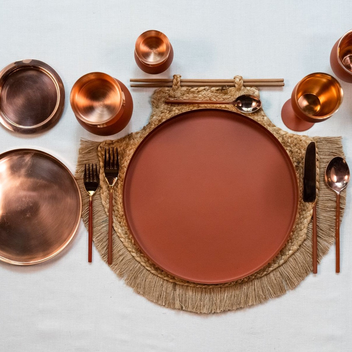 Copper Thaali Large