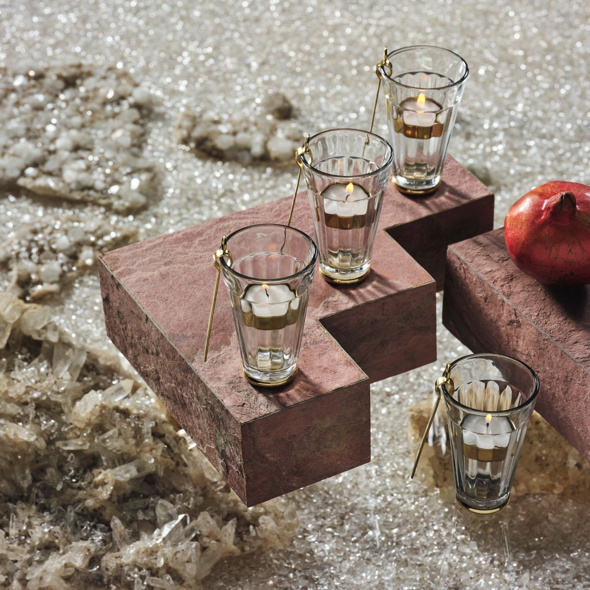 Chai Chimta Tea Light (Set Of 4)