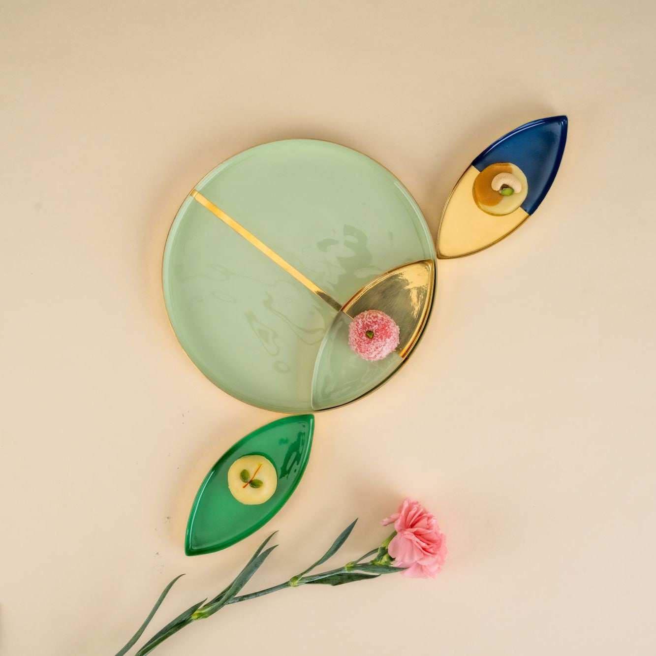 One by Two Thaali Platter Small