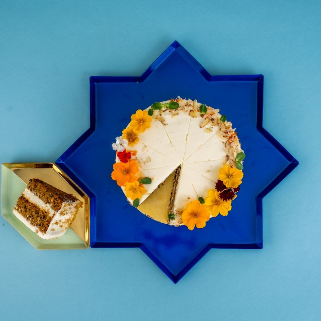 Star Thaali Platter Blue
