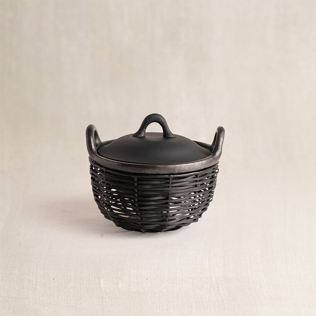 Black Kadai and Tokri Chafing Basket Medium