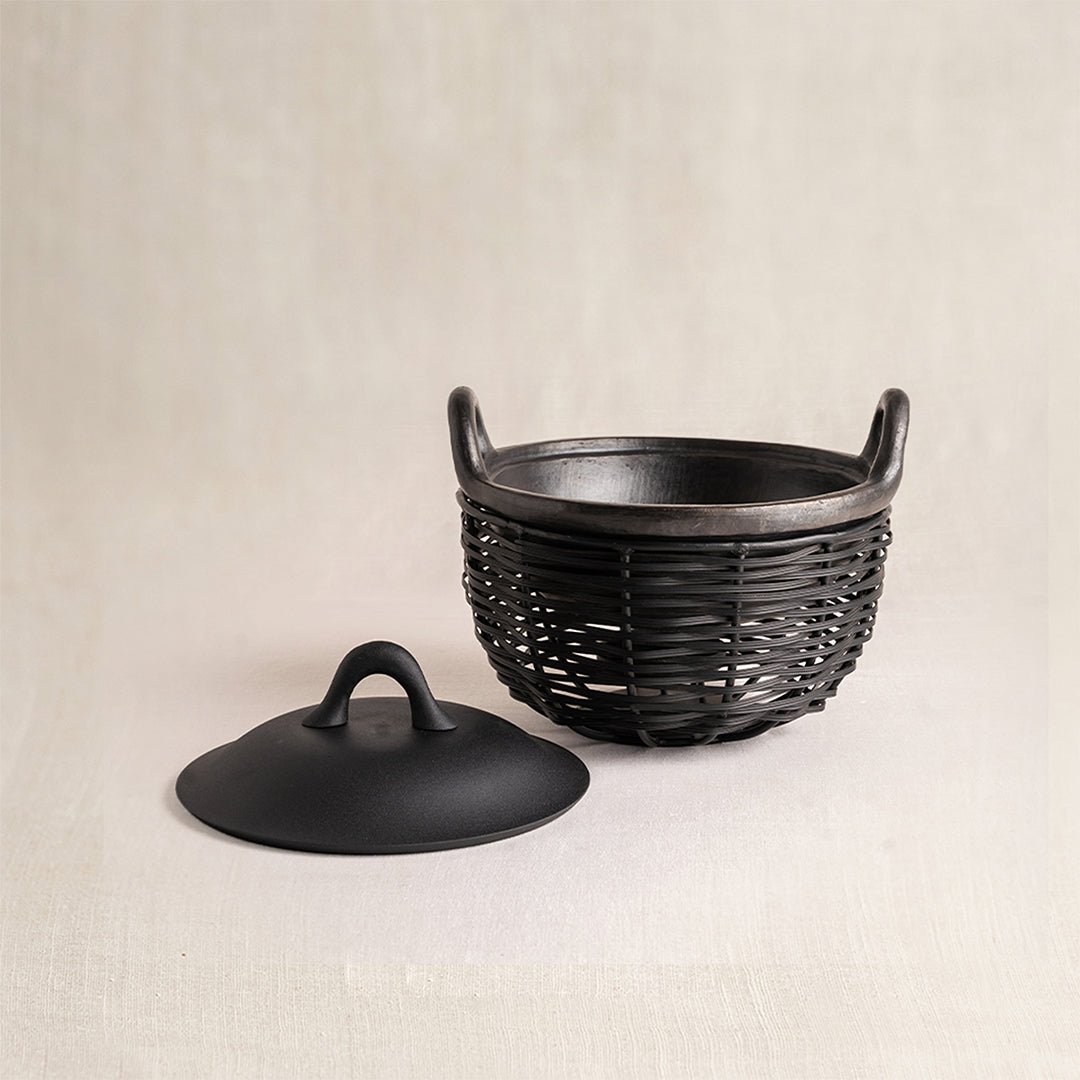 Black Kadai and Tokri Chafing Basket Medium