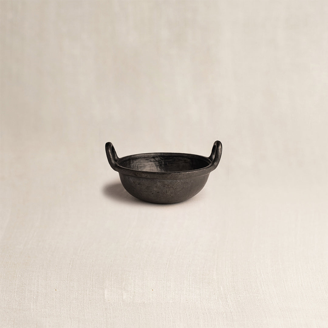 Black Kadai and Tokri Chafing Basket Small