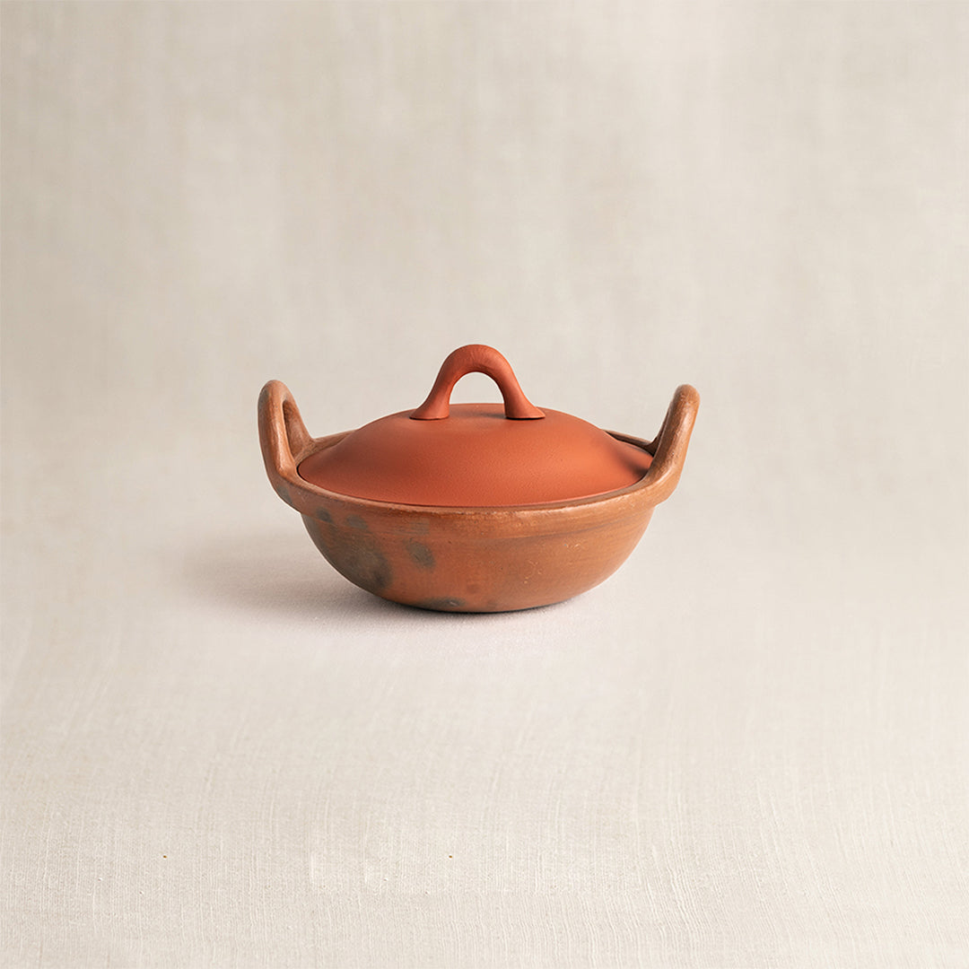 Terracotta Kadai and Tokri Chafing Basket Medium
