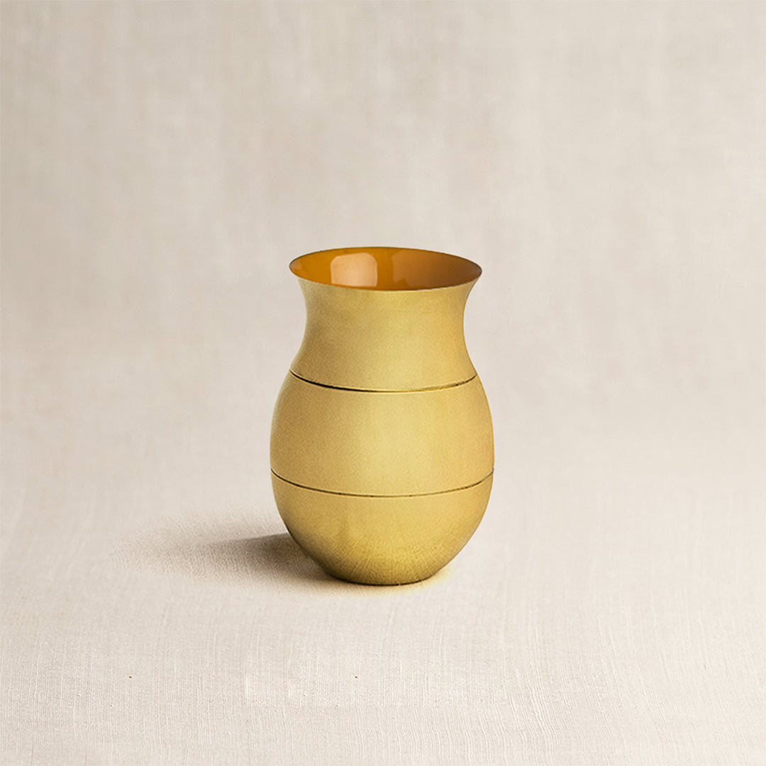 Brass Lota Tiffin Large (Haldi)