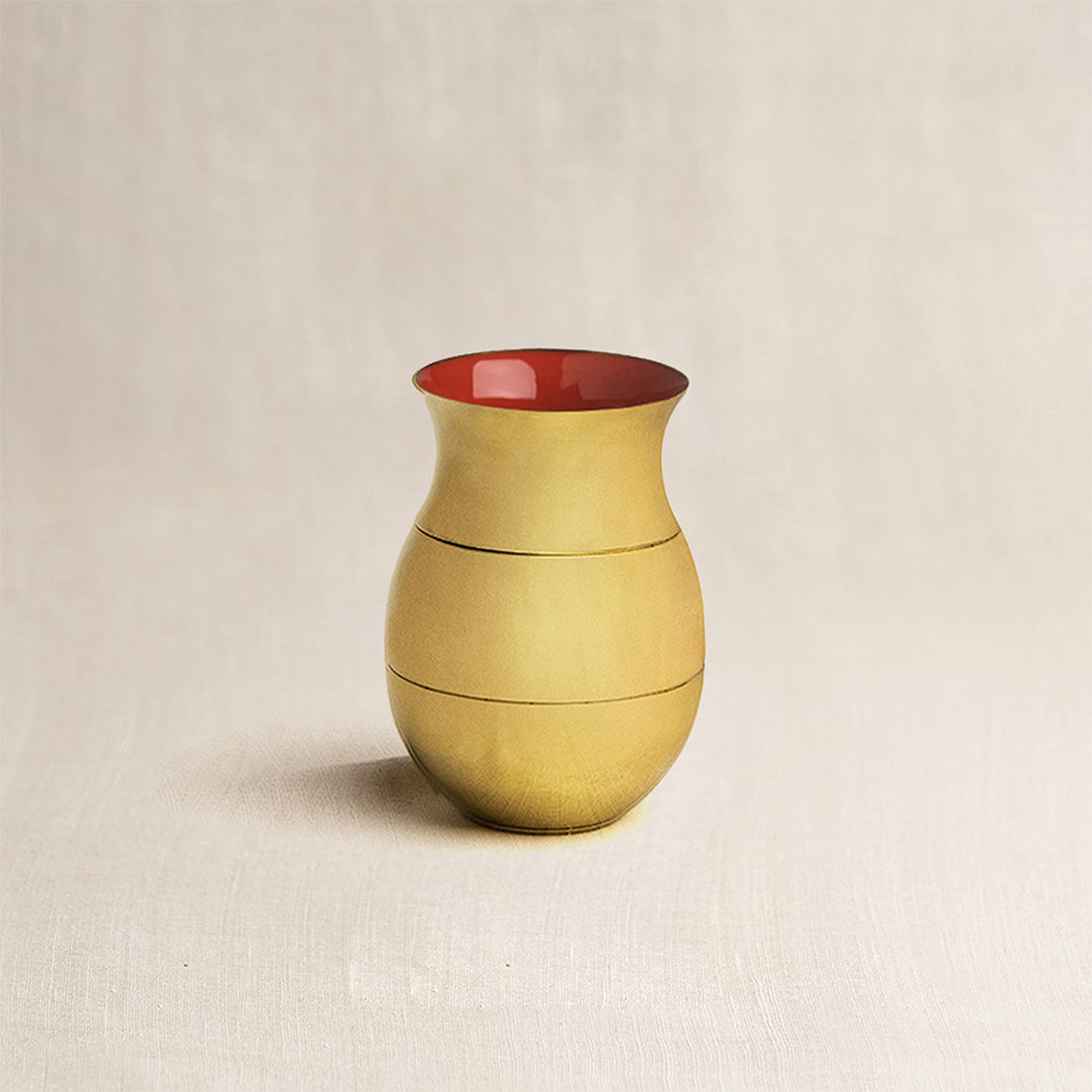 Brass Lota Tiffin Large (Narangi)