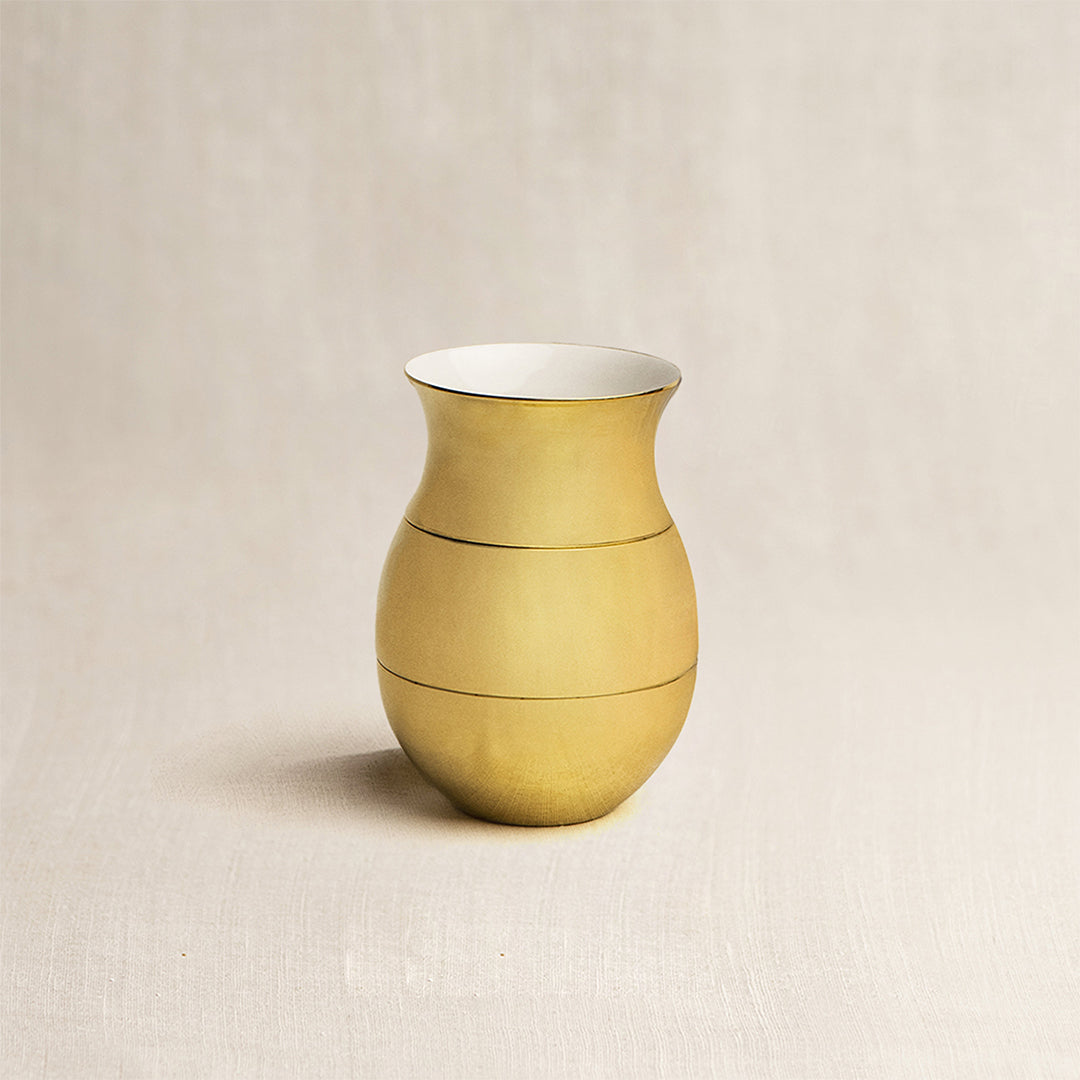 Brass Lota Tiffin Large (White)