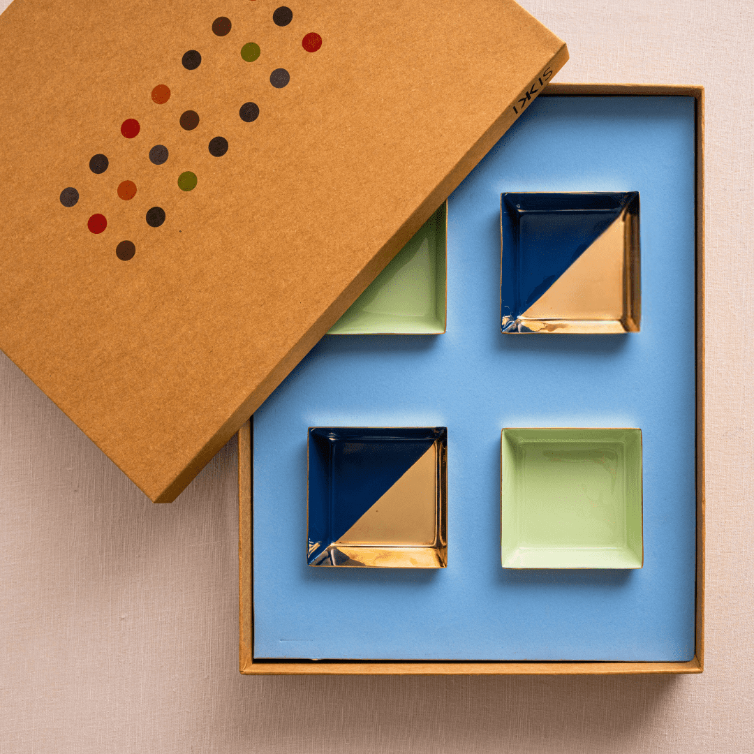 Square Katori (Set Of 4) Gift Box