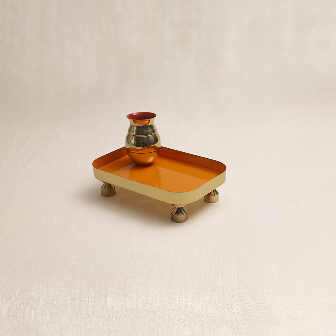 Tantra Chowki Tray Small (Haldi)
