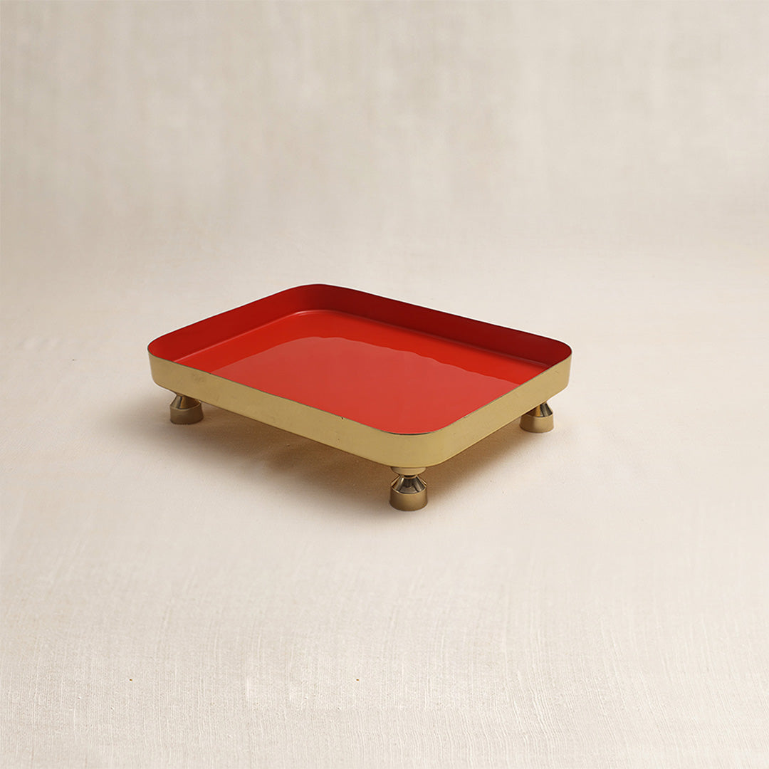 Tantra Chowki Tray Set (Narangi)