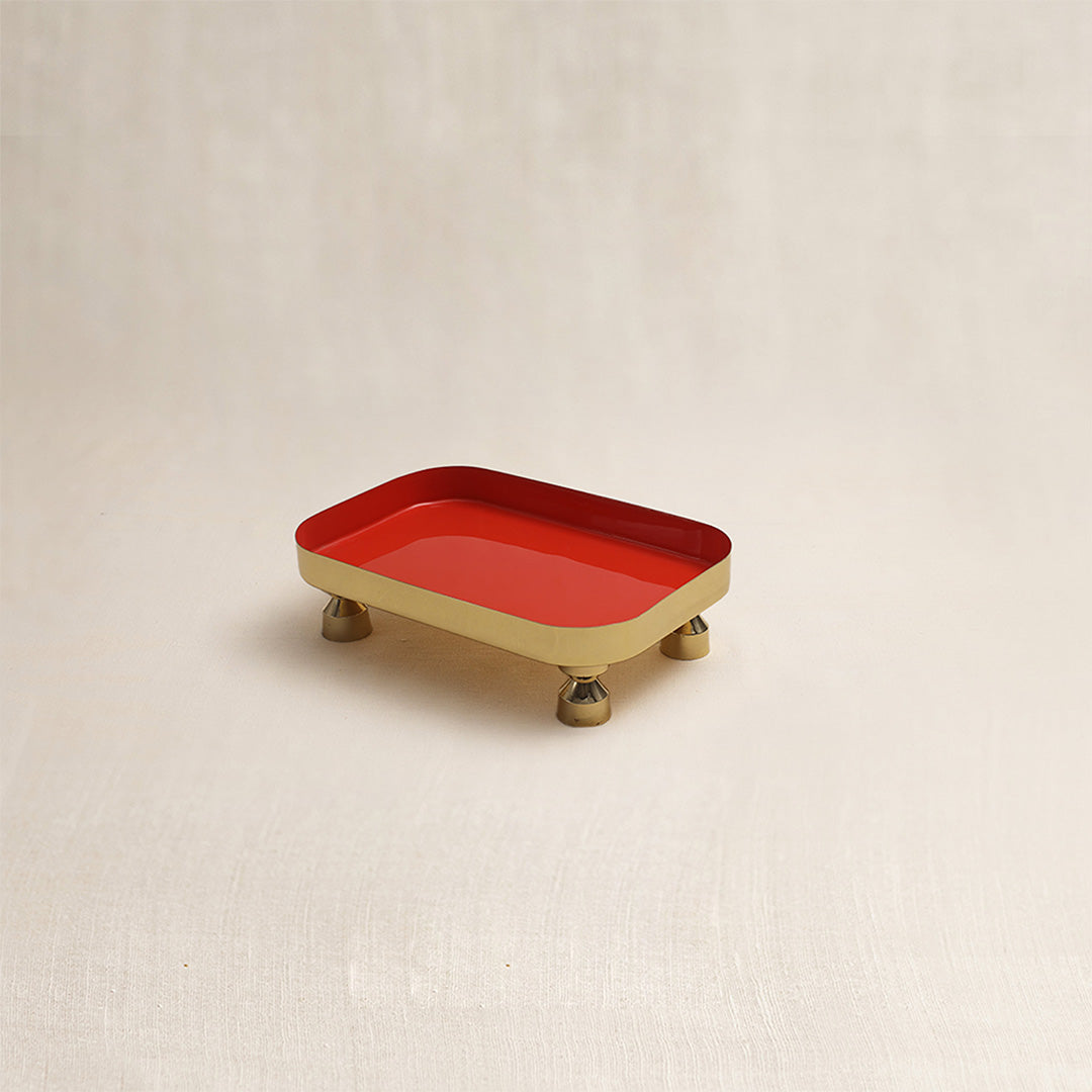 Tantra Chowki Tray Small (Narangi)