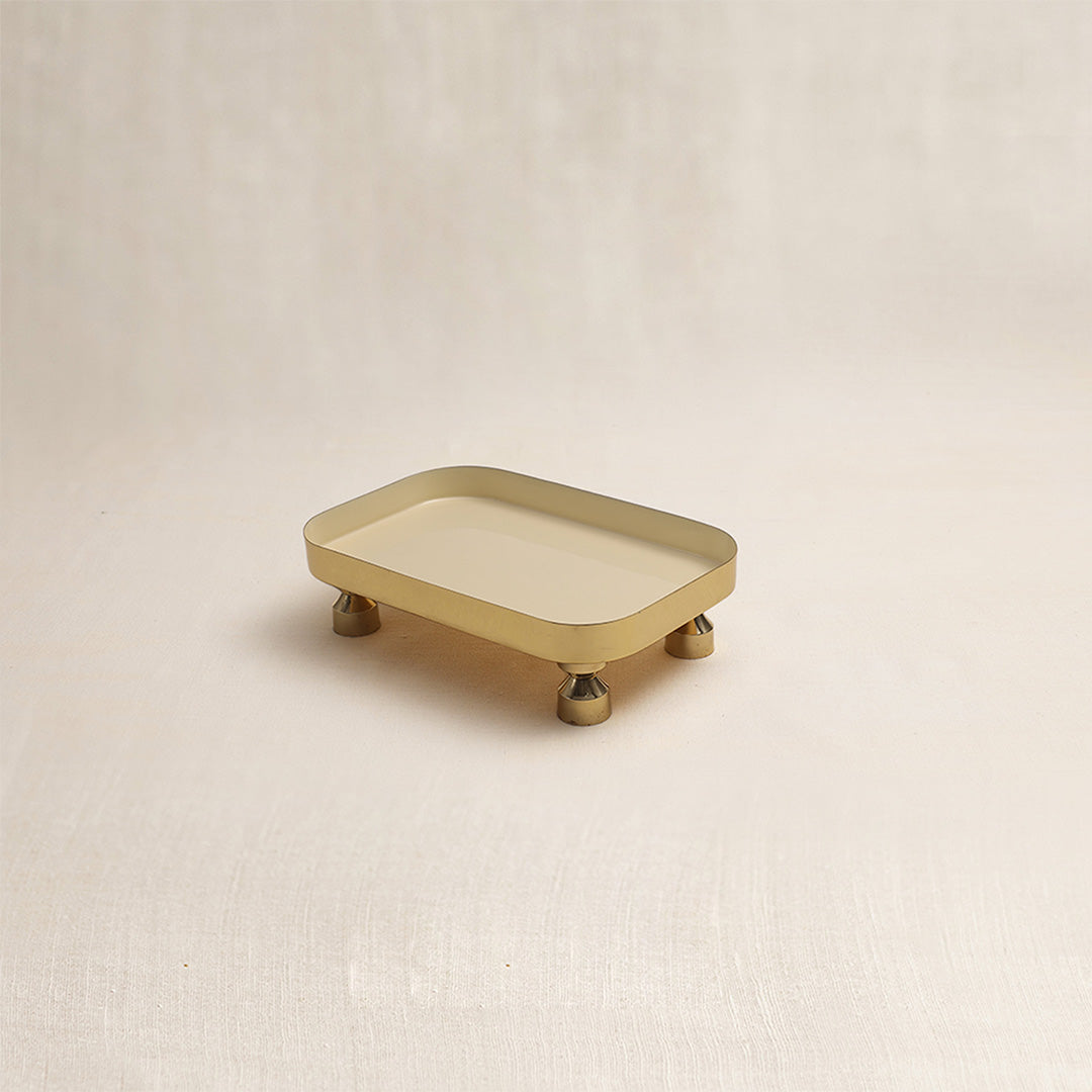 Small Tantra Chowki Tray Small (White)