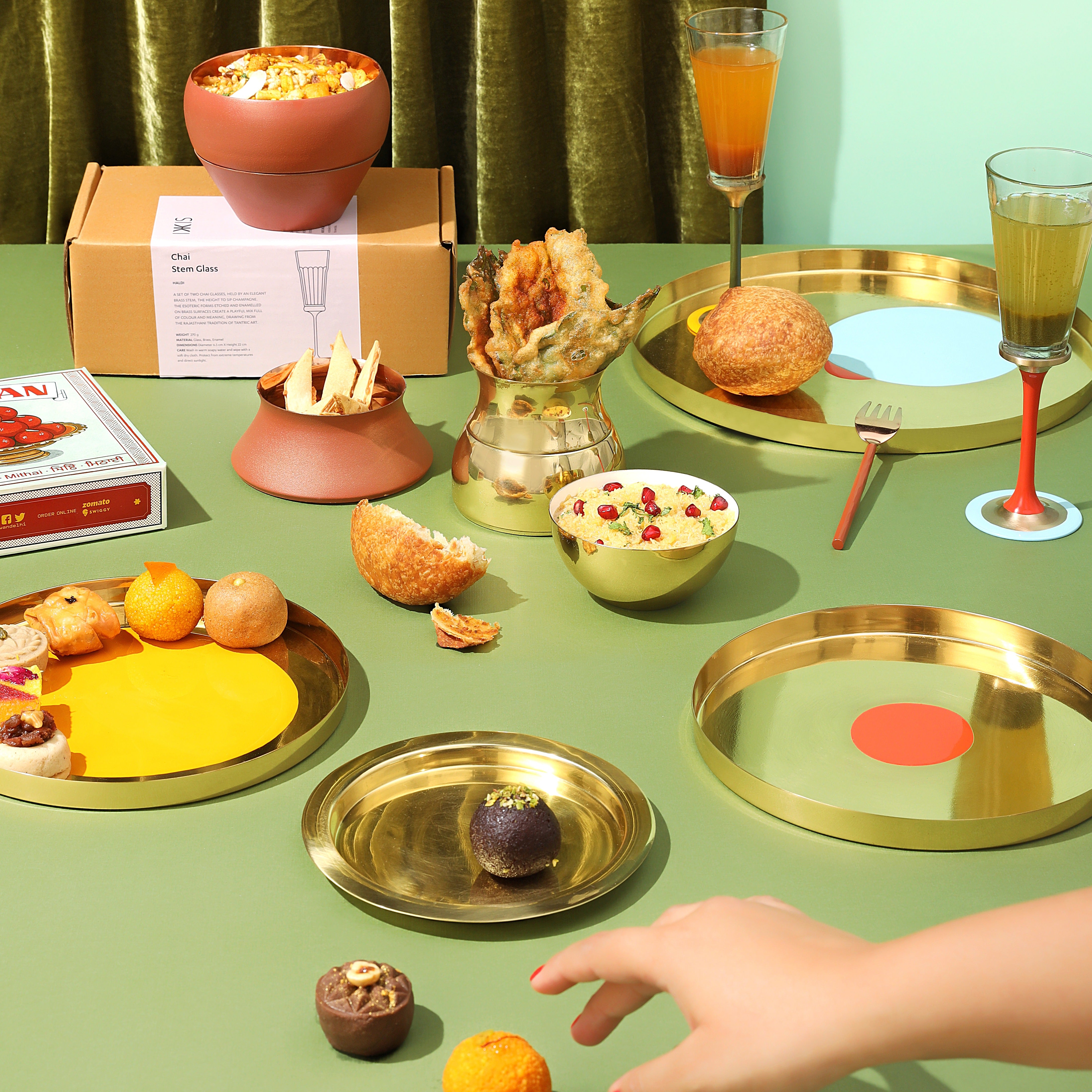 Bindu Thaali Platter Haldi (8")