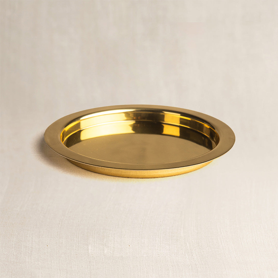 Brass Dhakkan Plate (Set of 2)