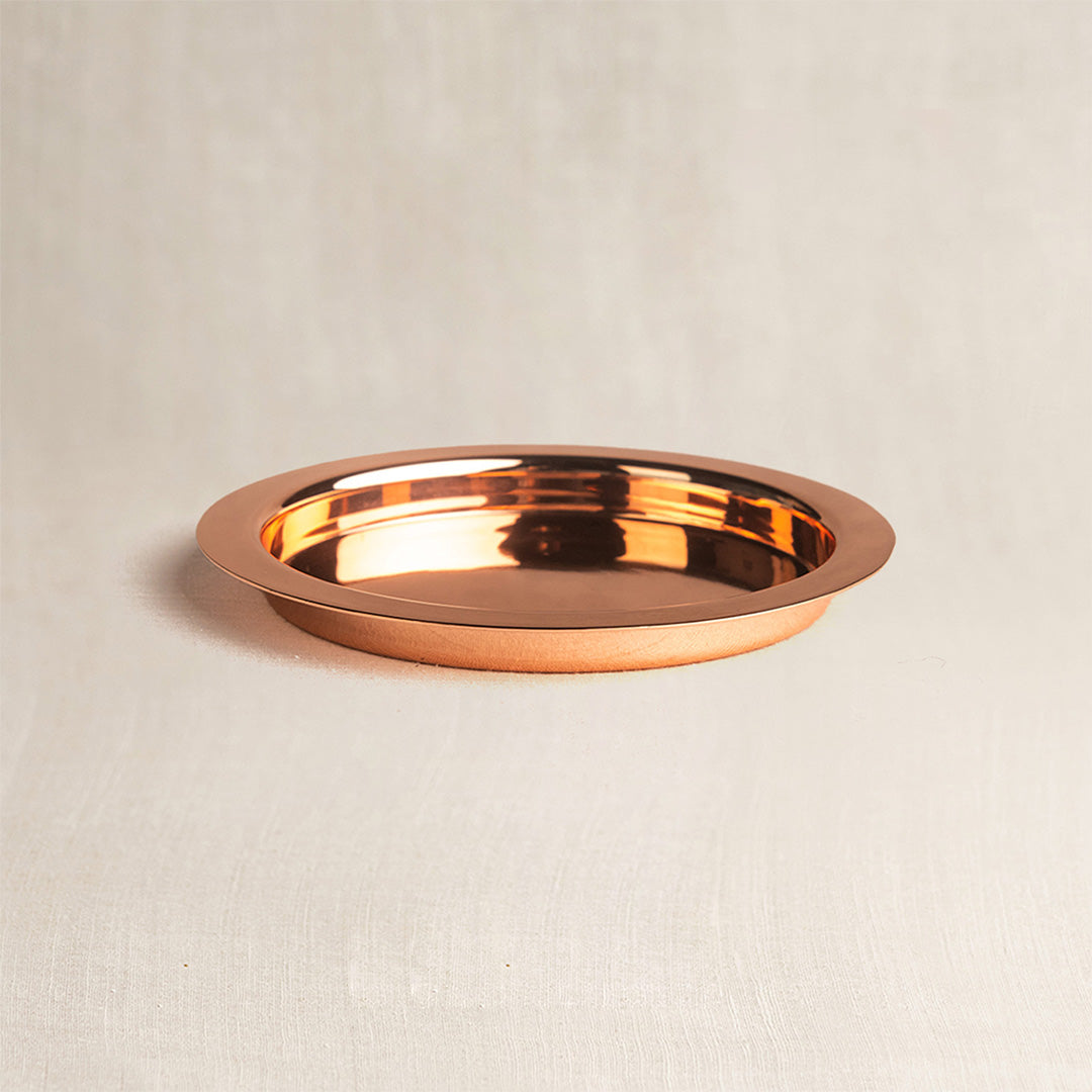 Copper Dhakkan Plate (Set of 2)