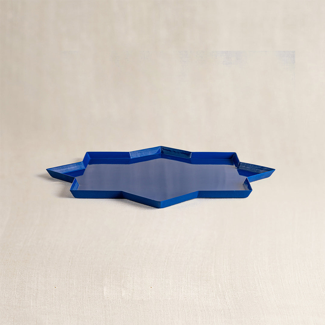 Star Thaali Platter Blue