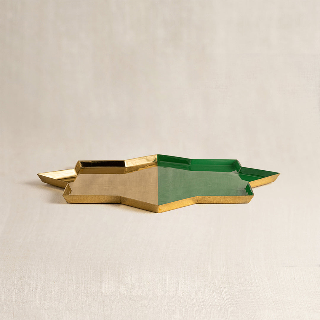 Star Thaali Platter Green