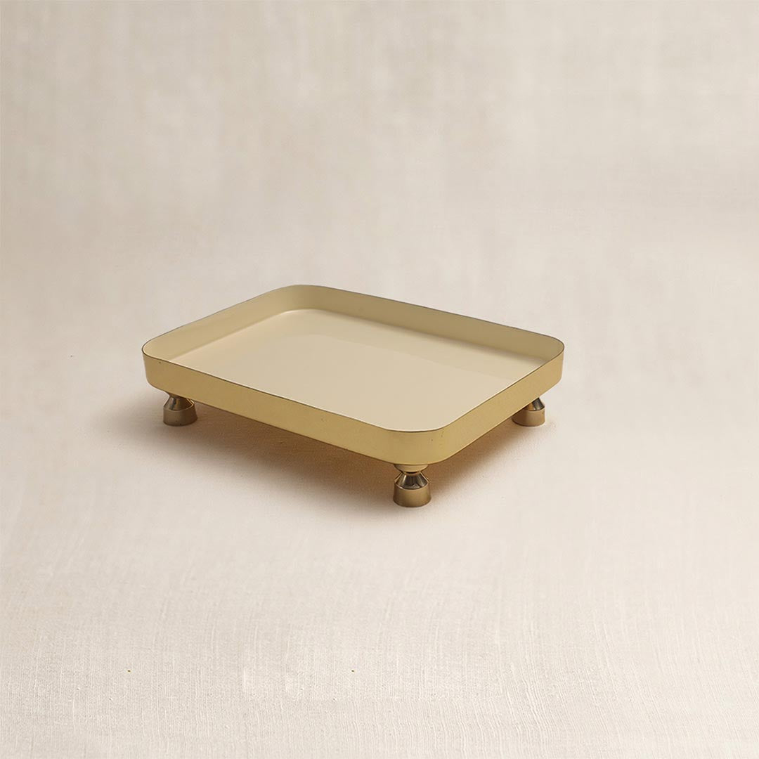 Tantra Chowki Tray White (Large)