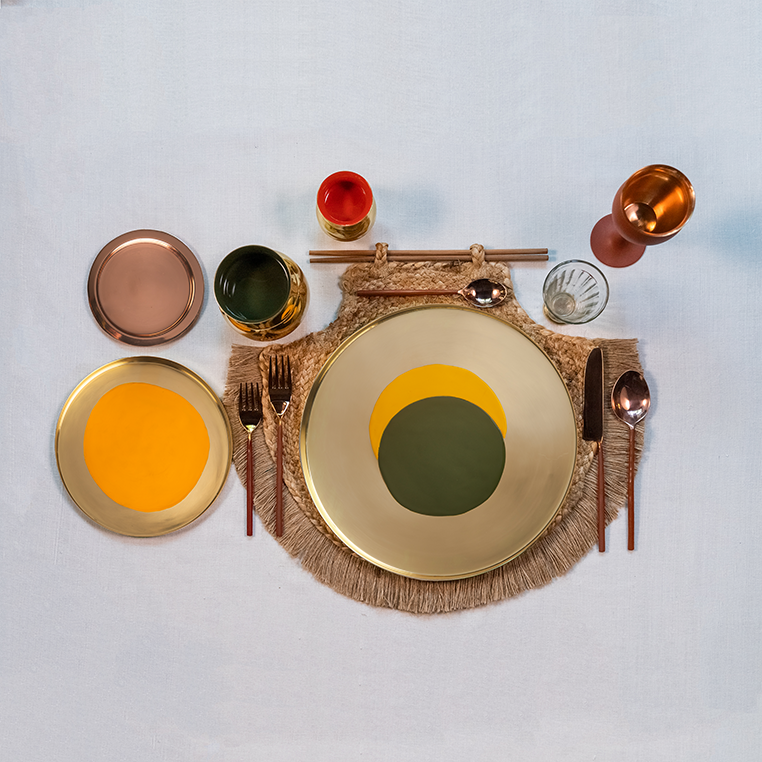Bindu Thaali Platter Haldi (8")