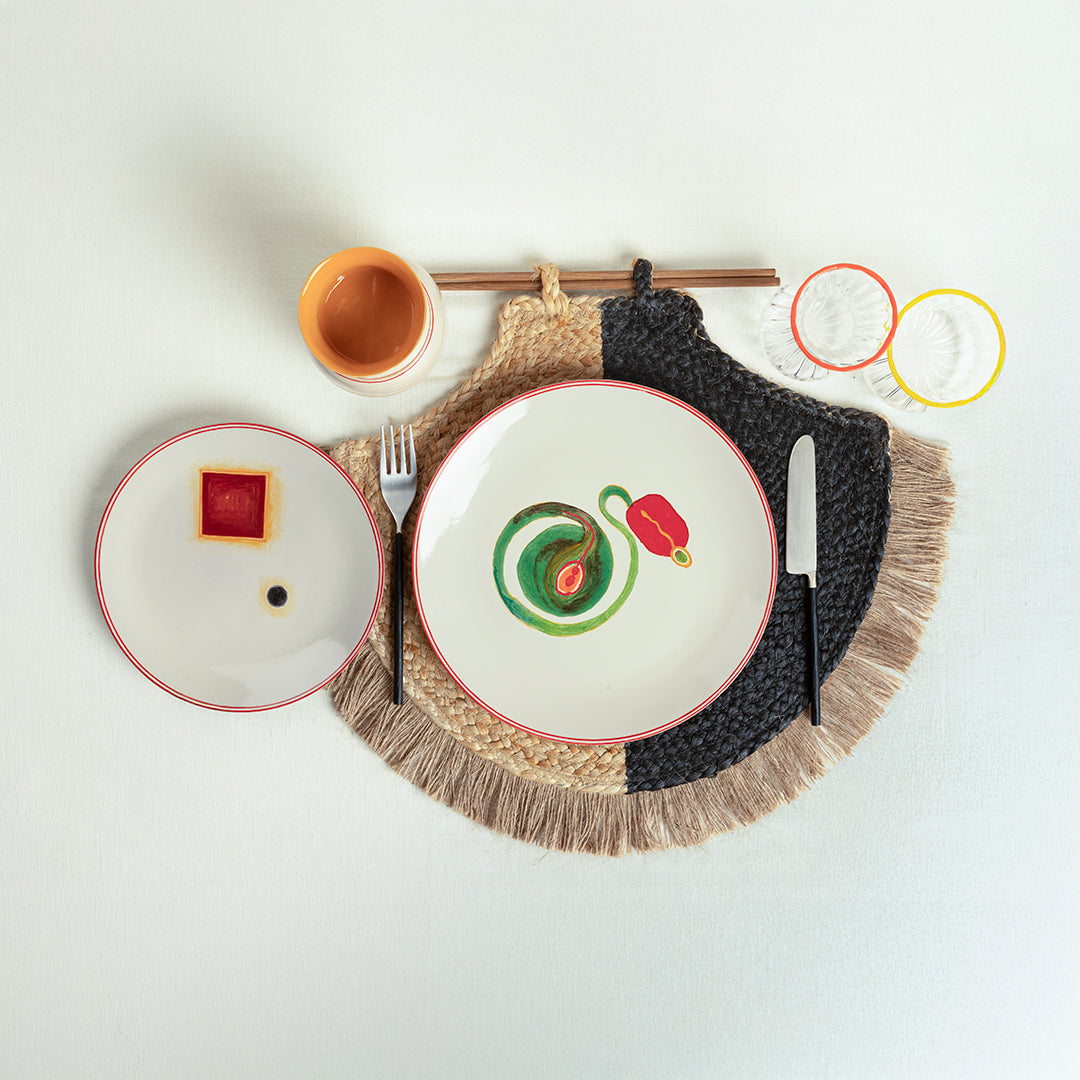 Pankha Placemat B/W (Set of 4)
